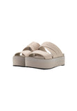 Calvin Klein Jeans FLATFORM Pantolette hoch - Beige - 39