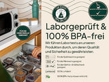 UANDU Vorratsdosen mit Deckel Luftdicht Set, BPA-frei, 12-24er Vorratsdosen-Sets