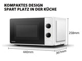 Toshiba mm2 MM20PF WH Voll funktionsfähige Mikrowelle mit 5 Leistungsstufen