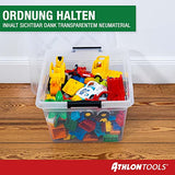Athlon Tools 4x 32 L Aufbewahrungsboxen mit Deckel