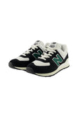 New Balance U574 UNISEX Sneaker low - Schwarz/Grün/Weiß - 38.5