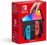 Nintendo Switch OLED Neon-Rot/Blau + Super Mario Bundle
