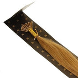 hair2heart Microring I-Tip Extensions 200 Strähnen, honigblond