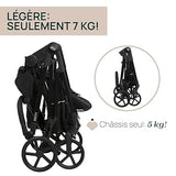 Chicco Kinderwagen Seety – Leichter Falt-Kinderwagen in Schwarz