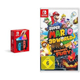 Nintendo Switch OLED Neon-Rot/Blau + Super Mario Bundle