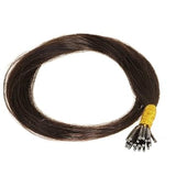 hair2heart Microring I-Tip Echthaar Extensions 40cm 0,5g - 1b naturschwarz