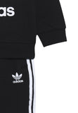 adidas Originals CREW SET Trainingsanzug - Schwarz/Weiß - 92