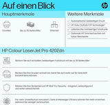 HP Color LaserJet Pro 4202dn Drucker