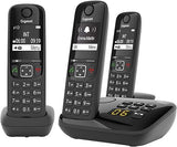 Gigaset AS690A Telefon mit Anrufbeantworter Schwarz