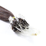 hair2heart Microring Loop Extensions 200 x 1g - Dunkelbraun