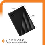 WD (Western Digital) My Passport 5TB Schwarz Externe Festplatte