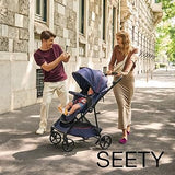 Chicco Kinderwagen Seety – Leichter Falt-Kinderwagen in Schwarz