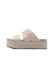 Calvin Klein Jeans FLATFORM Pantolette hoch - Beige - 39