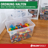Athlon Tools 4x 60 L Aufbewahrungsboxen mit Deckel