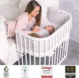 babybay Maxi Beistellbett mit Nestchen und Matratze Medicott Wave