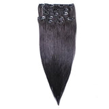 hair2heart Echthaar Clip-In Extensions 60cm - Naturschwarz