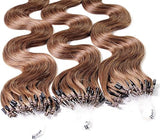 hair2heart Microring Extensions 200 Strähnen 50cm 8/03 hellblond