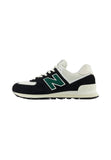 New Balance U574 UNISEX Sneaker low - Schwarz/Grün/Weiß - 38.5