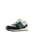 New Balance U574 UNISEX Sneaker low - Schwarz/Grün/Weiß - 38.5
