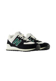 New Balance U574 UNISEX Sneaker low - Schwarz/Grün/Weiß - 38.5